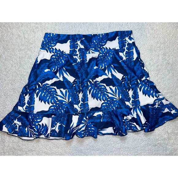 Tina + Jenna Skort Womens Size S Blue Tropical Tennis Golf Pickleball - Picture 4 of 6